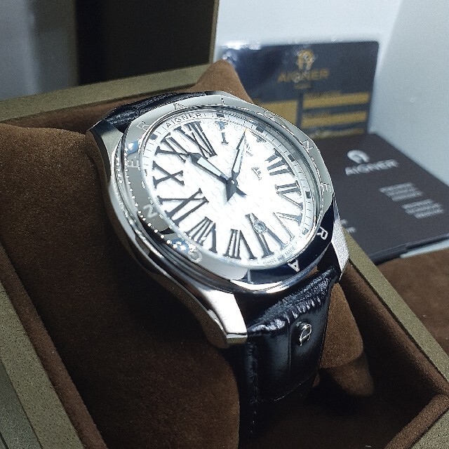 在庫あ新品 ヤフオク! - 良品 レア AIGNER アイグナー SWISS MADE