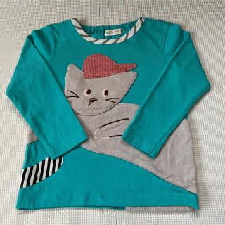 ナルミヤ インターナショナル(NARUMIYA INTERNATIONAL)のベイビーチアー　キャップねこTシャツ(Tシャツ/カットソー)