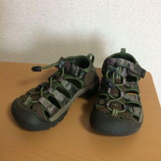 キーン(KEEN)のKEEN サンダル 17cm キッズ ニューポート エイチツー カモフラ 迷彩(サンダル)