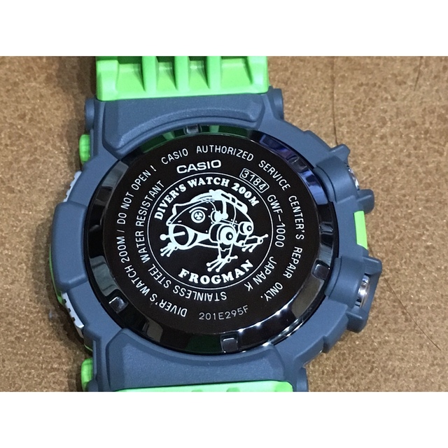 塗装ペイントカスタム G-SHOCK フロッグマン GWF-1000-1JF - 腕時計 ...