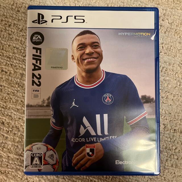 PlayStation(プレイステーション)のFIFA 22 PS5 エンタメ/ホビーのゲームソフト/ゲーム機本体(家庭用ゲームソフト)の商品写真