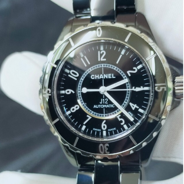 ★極上美品★シャネルJ12 H0685 メンズ セラミック 自動巻38mm