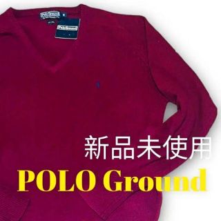 ポロラルフローレン(POLO RALPH LAUREN)の【人気カラー】POLO Ground Vネックニット M ウール100％  秋冬(ニット/セーター)