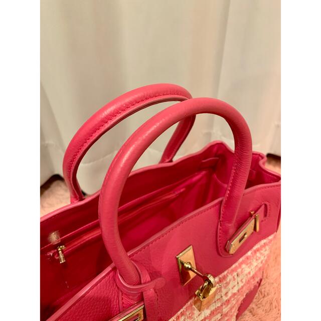 EmiriaWiz(エミリアウィズ)のemiriawiz tweed voyage bag pink レディースのバッグ(ハンドバッグ)の商品写真