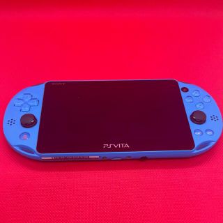プレイステーションヴィータ(PlayStation Vita)のPlayStationビータ青　美品　＋32GBメモリー(携帯用ゲーム機本体)