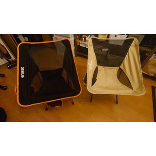 アウトドア　キャンプ　折り畳み　椅子　2脚セット(テーブル/チェア)
