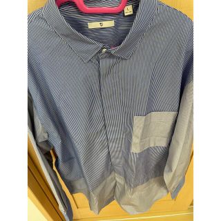 ユニクロ(UNIQLO)のUNIQLO ﾕﾆｸﾛ プラス　J ﾎﾞｰﾀﾞｰ シャツ　L(シャツ)