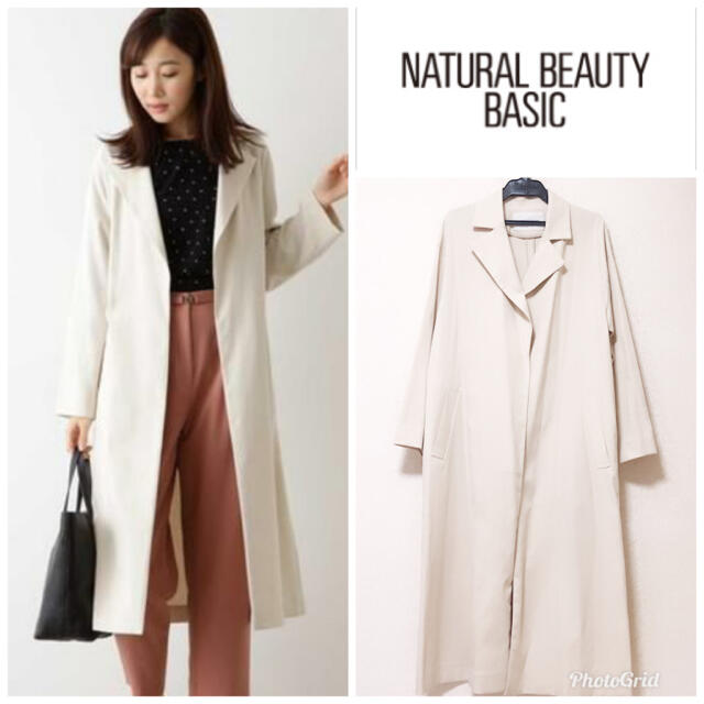 NATURAL BEAUTY BASIC(ナチュラルビューティーベーシック)の《試着のみ》ナチュラルビューティーベーシック❤︎コート レディースのジャケット/アウター(ロングコート)の商品写真