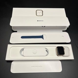 アップルウォッチ(Apple Watch)のApple Watch series7 41mm ステンレス 美品(その他)