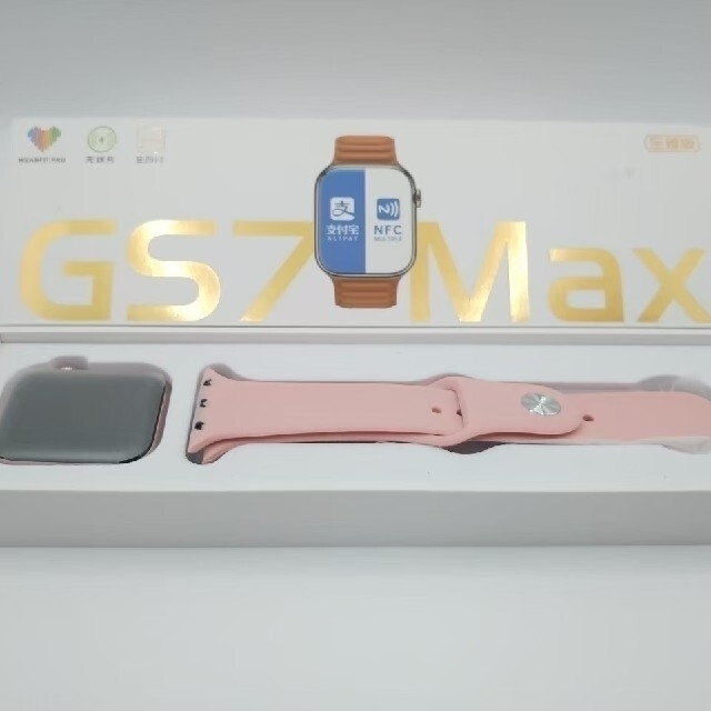 着信】スマートウォッチ(ピンク)GS7 max 日本語対応-me.com.kw