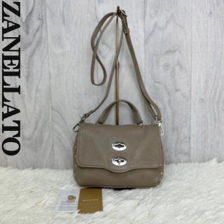極美品♡人気♡タグ付♡グレージュ♡ザネラート レザー 2way