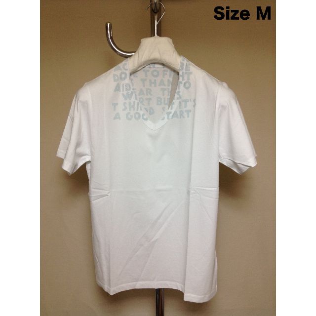 新品 M マルジェラ 18ss エイズT Tシャツ 白 ホワイト 9075