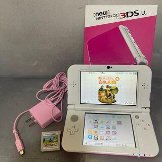 ニンテンドー3DS(ニンテンドー3DS)のNintendo 3DS NEW ニンテンドー 本体 LL ピンク/ホワイト(携帯用ゲーム機本体)