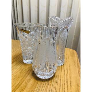 ボヘミア クリスタル(BOHEMIA Cristal)のクリスタル花瓶セット(花瓶)