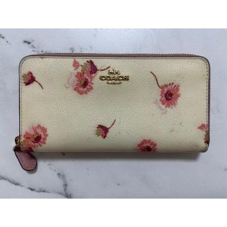 コーチ(COACH)のCOACH財布 花柄 ファスナー長財布(財布)