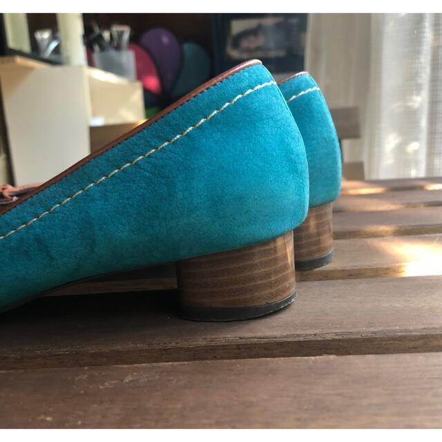 Stephanie(ステファニエ)のStéphanie  バレエシューズ　ブルー　23.5cm レディースの靴/シューズ(バレエシューズ)の商品写真