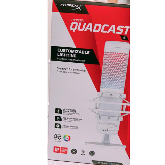 HyperX QuadCast S マイク ホワイト HyperX QuadCast S マイク ホワイト