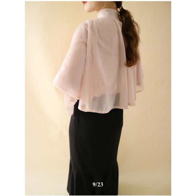 Acka sheer flare blouse