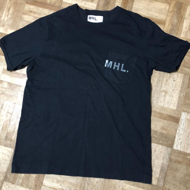 MARGARET HOWELL(マーガレットハウエル)の【10/9値下げ！】MHL   Tシャツ　メンズ　XLサイズ　黒 メンズのトップス(Tシャツ/カットソー(半袖/袖なし))の商品写真