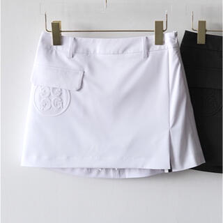 ジーフォア ゴルフ レディース ウェア スカート（ホワイト）Sサイズ
