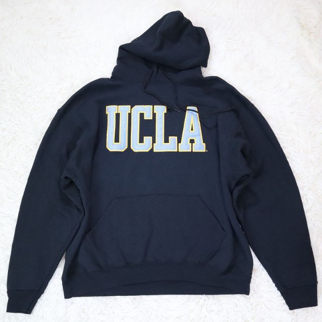 UCLA プルオーバー パーカー カレッジロゴ USA製 ブラック XLサイズ