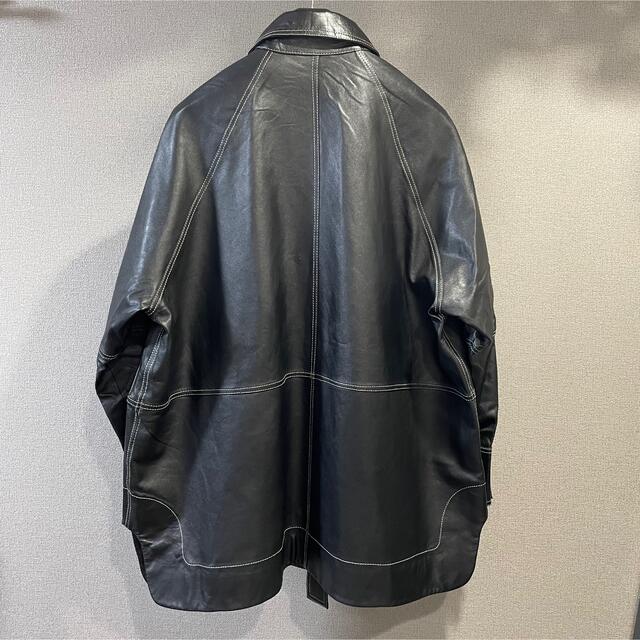 Ganni Leather biker jacket | Langærmet T-Shirt Black Cross