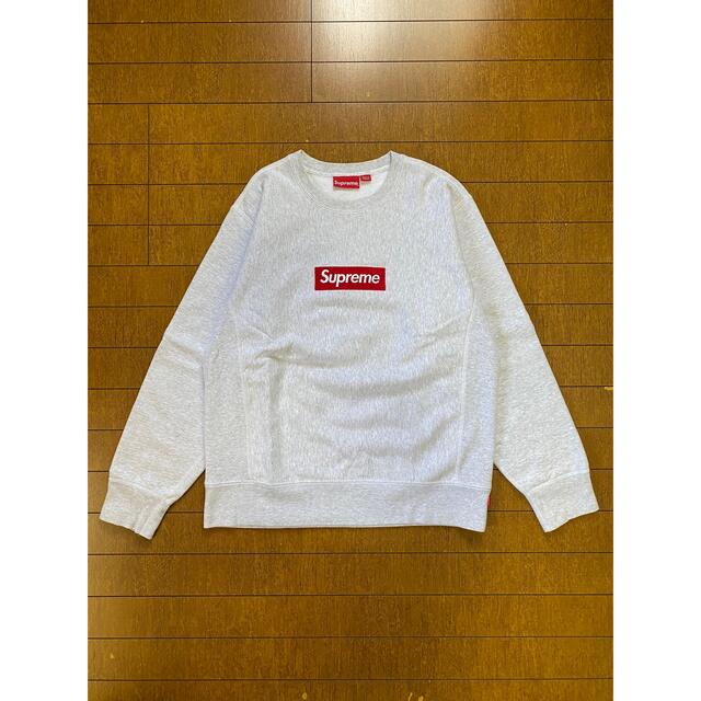 supreme Box Logo Crewneck Ash Grey Mサイズ