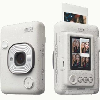 フジフイルム(富士フイルム)のFUJI FILM instax mini LIPLAY STONE WHITE(フィルムカメラ)