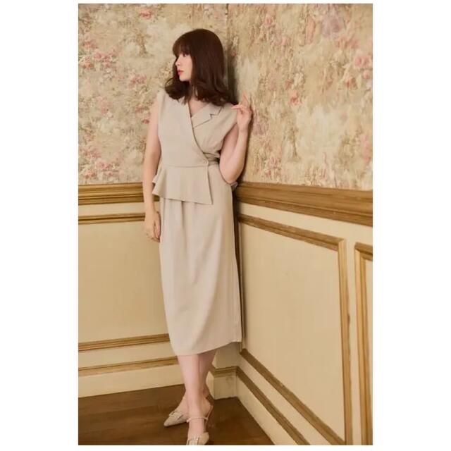 Her lip to(ハーリップトゥ)の【試着のみ】ハーリップトゥ Gramercy Wrap Midi Dress レディースのワンピース(ロングワンピース/マキシワンピース)の商品写真