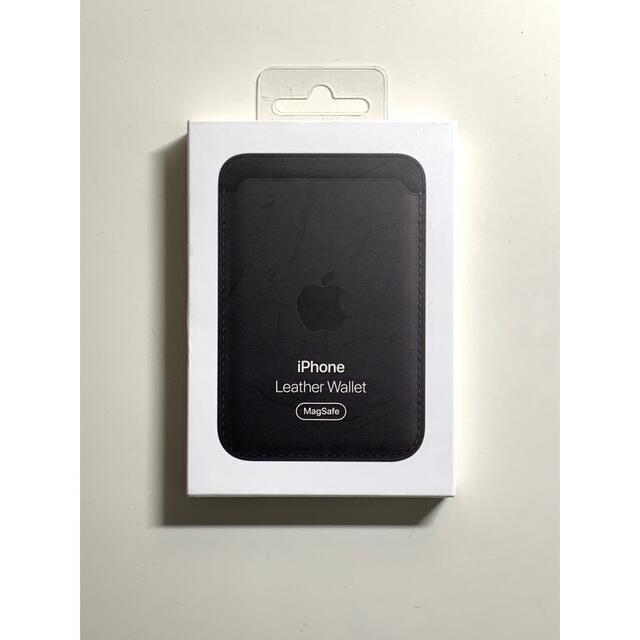 Apple(アップル)の【新品】純正 MagSafe対応 iPhone レザーウォレット・ブラックセット スマホ/家電/カメラのスマホアクセサリー(iPhoneケース)の商品写真