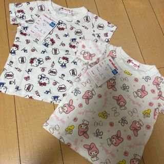 ハローキティ(ハローキティ)のキティーちゃん　マイメロ　Tシャツ　半袖　夏服　子ども服　女の子(Ｔシャツ)