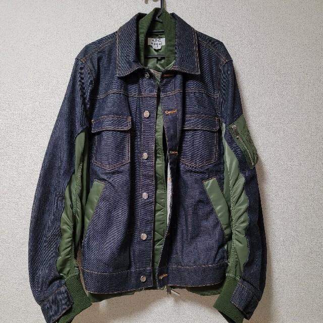 sacai(サカイ)のsacai×A.P.C デニムジャケット　S メンズのジャケット/アウター(Gジャン/デニムジャケット)の商品写真