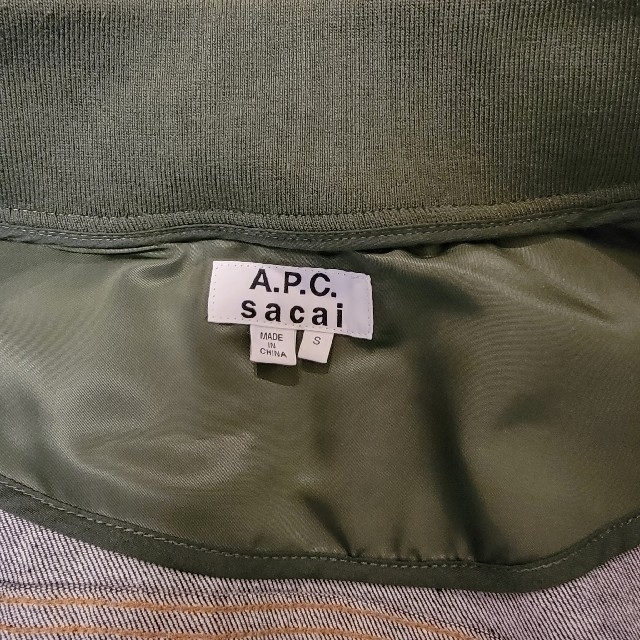 sacai(サカイ)のsacai×A.P.C デニムジャケット　S メンズのジャケット/アウター(Gジャン/デニムジャケット)の商品写真