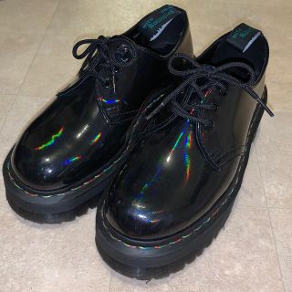 ドクターマーチン(Dr.Martens)のDr.Martens ブラックレインボー　ユニセックス(ローファー/革靴)