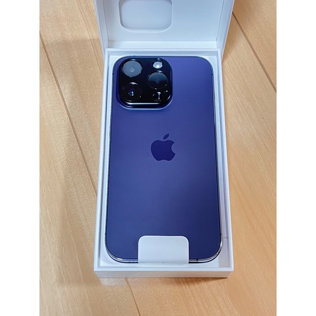 【美品】iPhone 14 pro 128GB ディープパープル