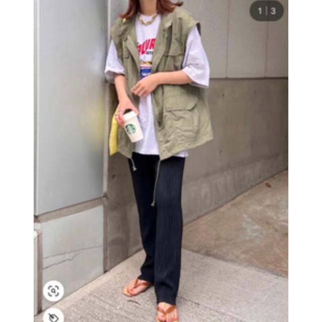 TOPSHOP(トップショップ)の人気38＊TOPSHOP＊ミリタリージレベスト レディースのトップス(ベスト/ジレ)の商品写真