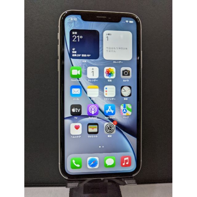 新発売】 Apple - iPhone XR 64G ホワイト simフリー 画面キズあり