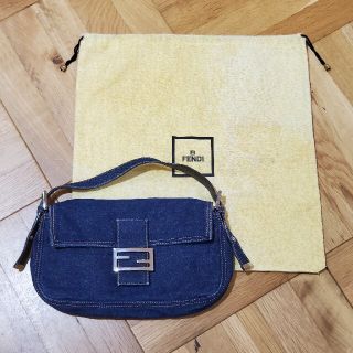 フェンディ(FENDI)のフェンディ　マンマバゲット　デニムタイプ(ショルダーバッグ)