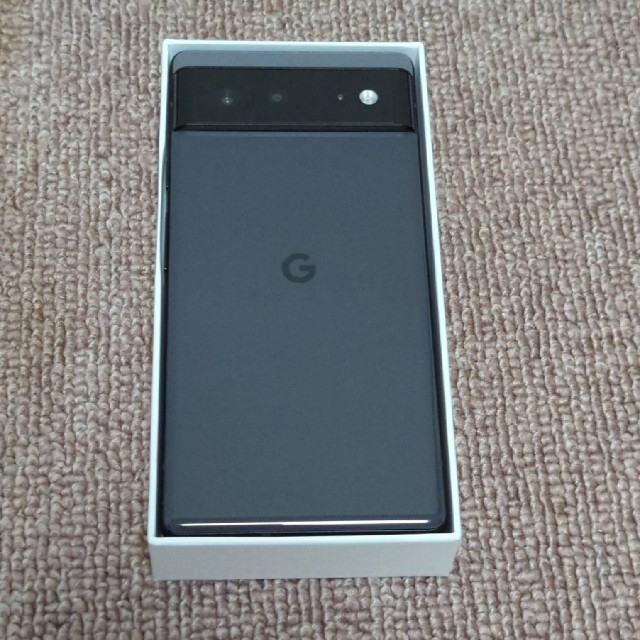 Google Pixel(グーグルピクセル)のPixel6 128GB ストーミーブラック 中古 スマホ/家電/カメラのスマートフォン/携帯電話(スマートフォン本体)の商品写真