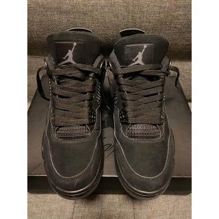 ナイキ(NIKE)のNIKE JORDAN 4 "BLACK CAT" エアジョーダン4  27.5(スニーカー)