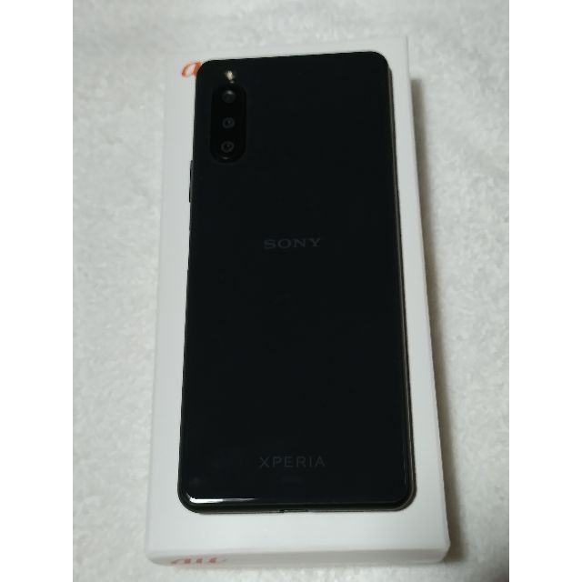 中古】Xperia 10Ⅱ SOV43 ブラック au スマホ/家電/カメラ