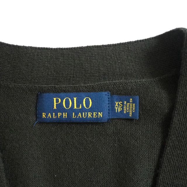 Ralph Lauren(ラルフローレン)のラルフローレン　ウール１００％　カーディガン　ニット　オリーブ色　美品 メンズのトップス(カーディガン)の商品写真