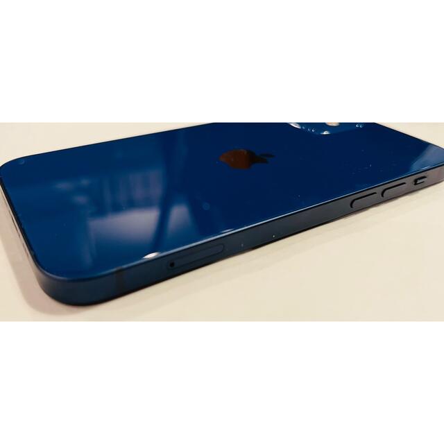【美品】iPhone12 ブルー　simフリー　128GB 本体