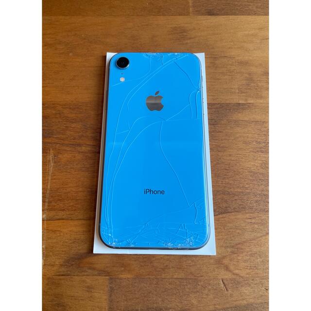 Apple iPhoneXR 64GB blue ブルー SIMフリー 画面割れ