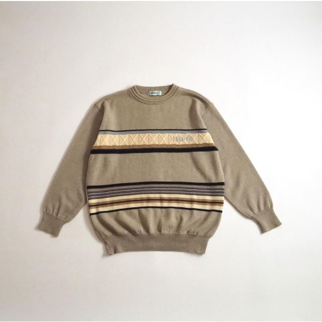 KENZO ケンゾー ウール100% ニット セーター 総柄 美品 - ニット