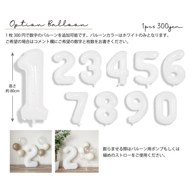 アウトレット販売品 40インチ 白 数字 バルーン 2個 ナンバー 風船 ホワイト 誕生日 白い