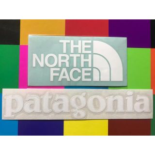 ザノースフェイス(THE NORTH FACE)の★新仕様★新品未使用　ノースフェイス&パタゴニア　カッティングステッカー　白白(その他)