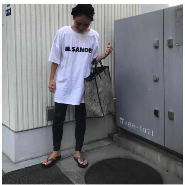 Jil Sander - ジルサンダー 異素材ドッキングTシャツ オーバーサイズの