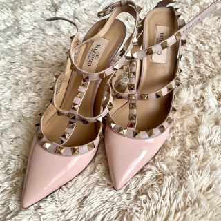 ヴァレンティノ(VALENTINO)のヴァレンティノ  ロックスタッズ　パンプス　サンダル　ヒール(ハイヒール/パンプス)