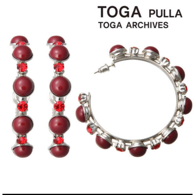 新品未使用  TOGA PULLAループストーンピアス